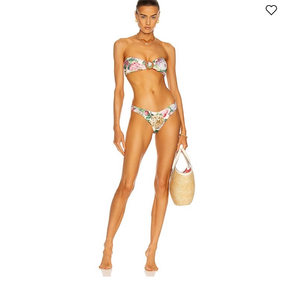 Zimmermann Mae Buckle Bandeau Bikini